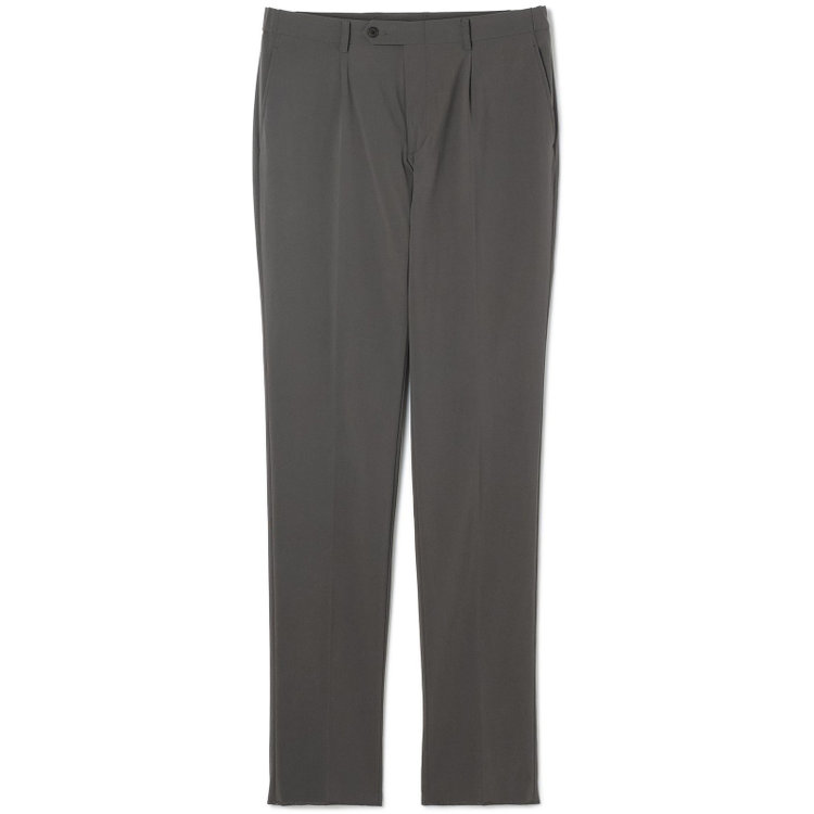 スーツセレクト 【WEB限定/OUTLET】【RBC】【春夏】1タックテーパードパンツ/グレーカーキ/ウエストシャーリング グレー系(灰)