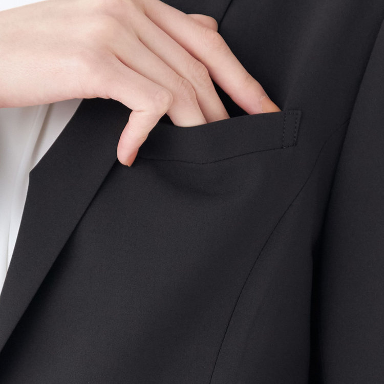 シルバーライン 【発送在庫あり】【SL】【年間】1釦ジャケット/ブラック/ウォッシャブル 黒