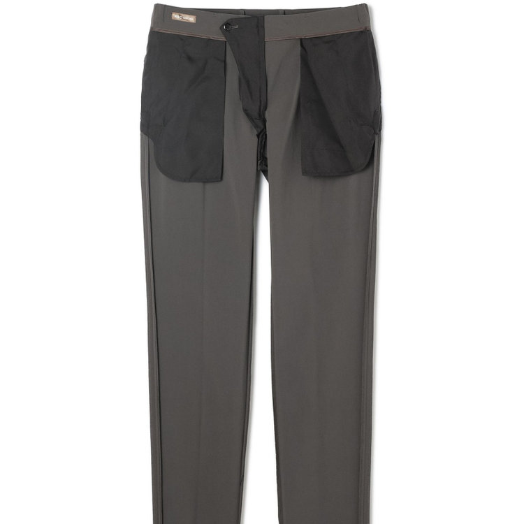 スーツセレクト 【WEB限定/OUTLET】【RBC】【春夏】1タックテーパードパンツ/グレーカーキ/ウエストシャーリング グレー系(灰)