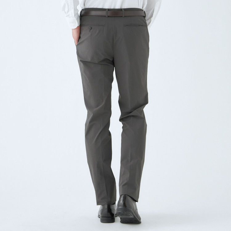 スーツセレクト 【WEB限定/OUTLET】【RBC】【春夏】1タックテーパードパンツ/グレーカーキ/ウエストシャーリング グレー系(灰)