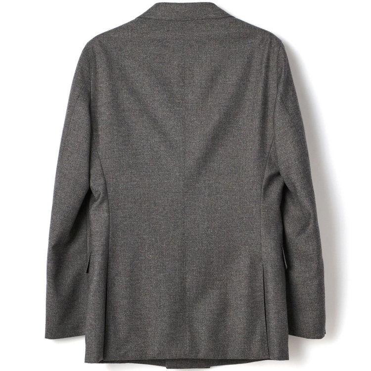 シルバーライン 【CLASSICO WIDE】【秋冬】 6釦ダブルジャケット 2タックパンツ /グレー×ソリッド /MARZOTTO社生地 /サイド尾錠付 /※裾上げ必要 グレー中間