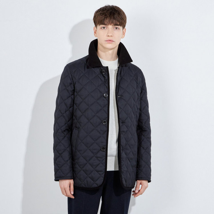 シルバーライン 【SL】キルティングコート/ネイビー 紺中間