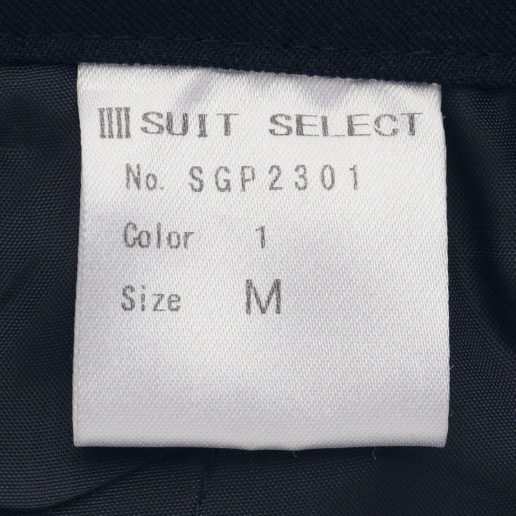 シルバーライン 【発送在庫あり】【RELAX TAPERED】【年間】ノーカラー ホック留めパンツスーツ/ネイビー/ウォッシャブル/ウエストシャーリング仕様/※パンツ裾上げ済仕様 紺中間