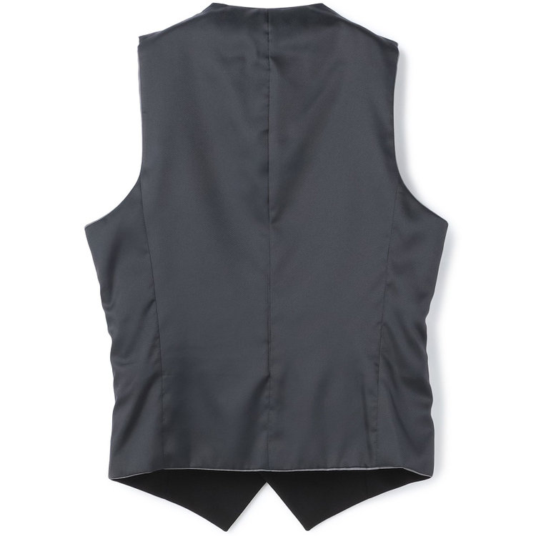 ブラックライン 【BL】【年間】リバーシブルジレ(ベスト)/ブラック×ソリッド＆グレー×ソリッド 黒