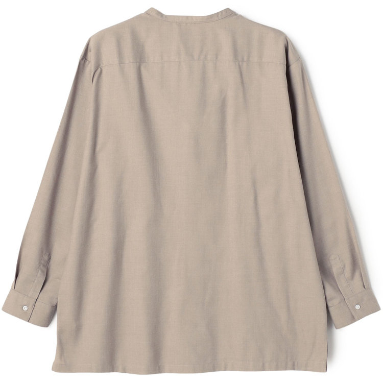 スーツセレクト 【RBC/長袖】バンドカラーシャツ/ブラウン 茶中間