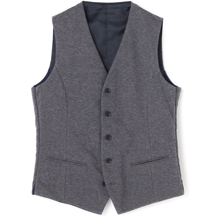 シルバーライン 【WEB限定/OUTLET】【SL】【秋冬】リバーシブルジレ(ベスト)/ネイビー＆グレー/NANO-HEAT 紺中間