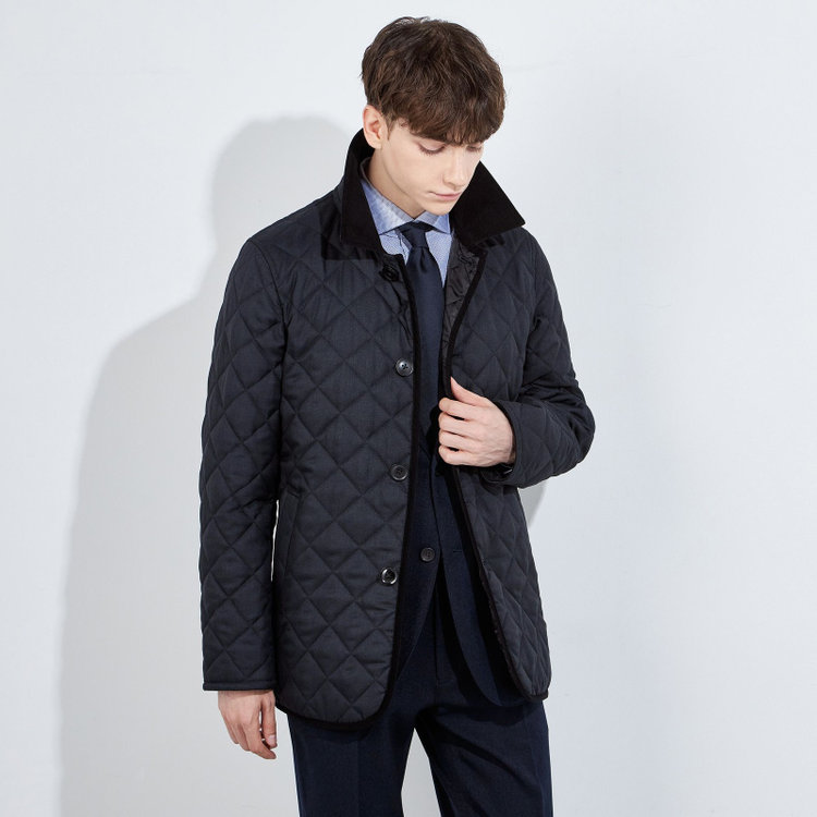 シルバーライン 【SL】キルティングコート/ネイビー 紺中間