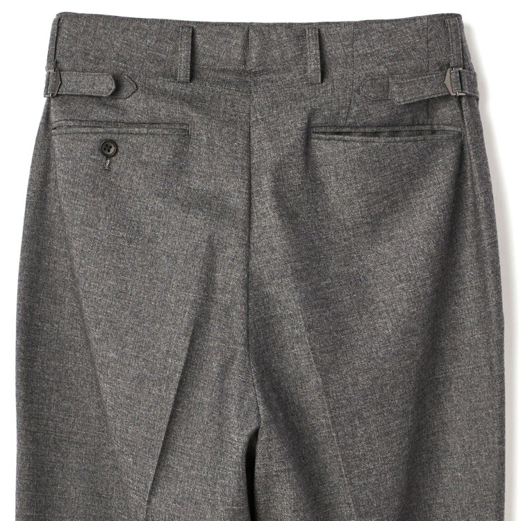 シルバーライン 【CLASSICO WIDE】【秋冬】 6釦ダブルジャケット 2タックパンツ /グレー×ソリッド /MARZOTTO社生地 /サイド尾錠付 /※裾上げ必要 グレー中間