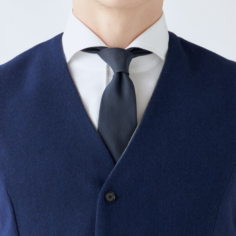 シルバーライン 【WEB限定/OUTLET】【SL】【秋冬】リバーシブルジレ(ベスト)/ネイビー＆グレー/NANO-HEAT 紺中間