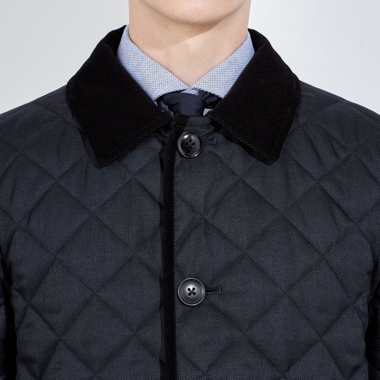 シルバーライン 【SL】キルティングコート/ネイビー 紺中間