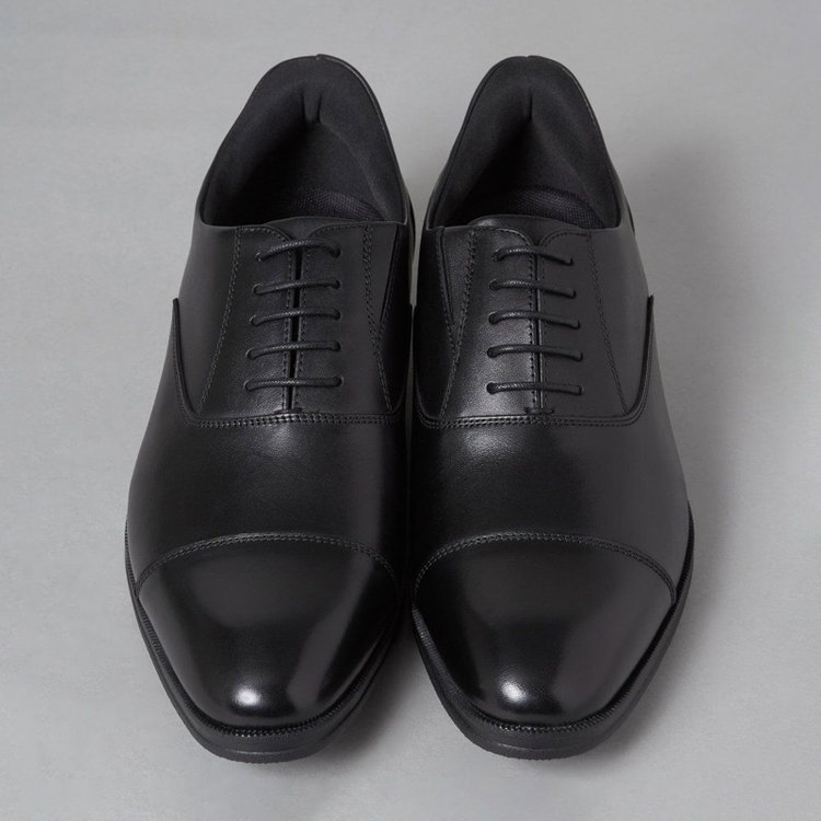 スーツセレクト 【発送在庫あり】靴べら不要！ハンズフリー仕様/ストレートチップ/ブラック（28cm・29㎝） 黒