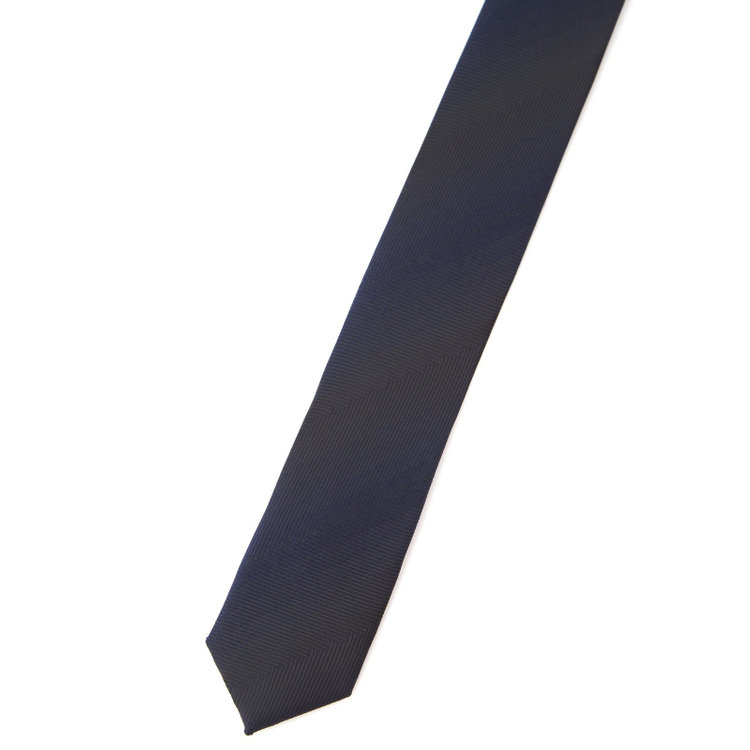 ブラックライン 【BLACK LINE】シルクブレンドストライプネクタイ 7.5cm幅/ネイビー その他