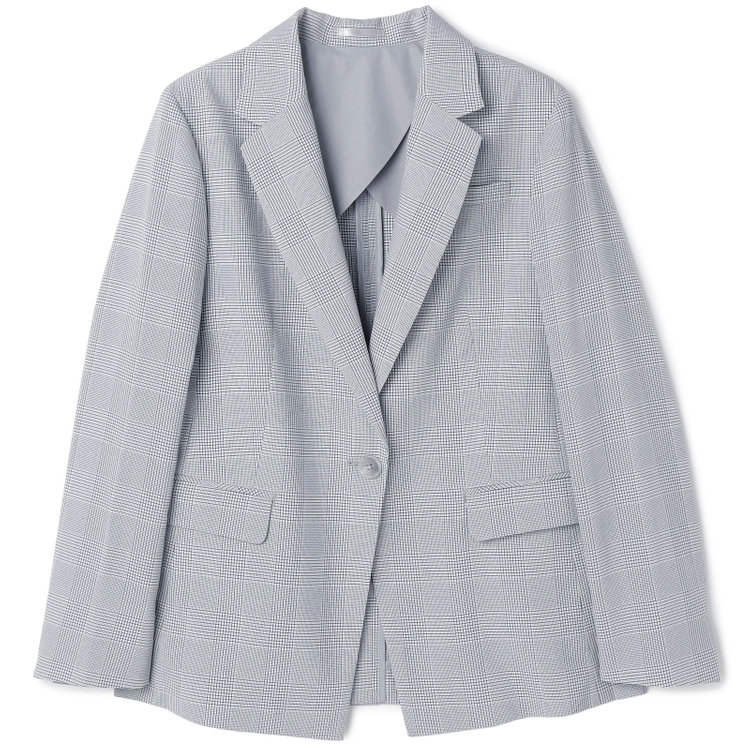 シルバーライン 【SL】【年間】1釦ジャケット/グレー×チェック/ウォッシャブル グレー中間