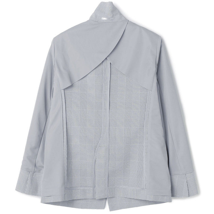 シルバーライン 【SL】【年間】1釦ジャケット/グレー×チェック/ウォッシャブル グレー中間