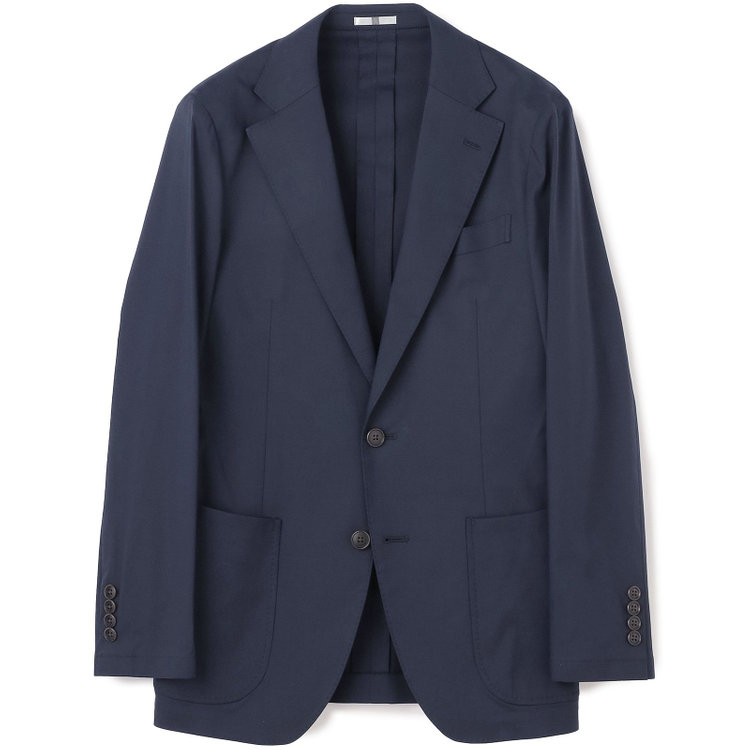 シルバーライン 【CLASSICO TAPERED】【春夏】テンセルブレンド2釦シングルジャケット/ネイビー/パッチポケット/ICE EFFECT 紺濃色