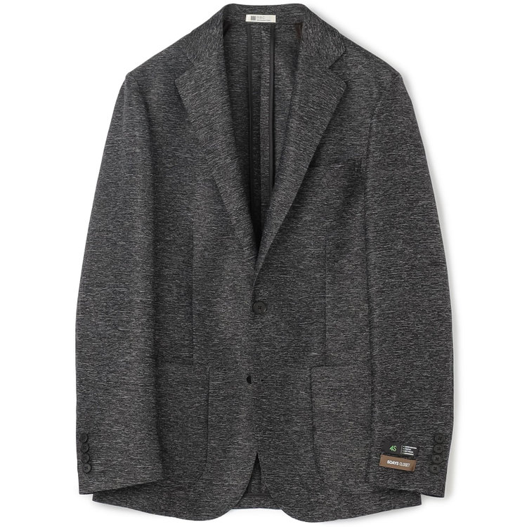 シルバーライン 【RBC】【春夏】ポリエステル2釦ジャケット/ブラック/4S SUSTAINABILITY&ECOLOGY FABRIC 黒