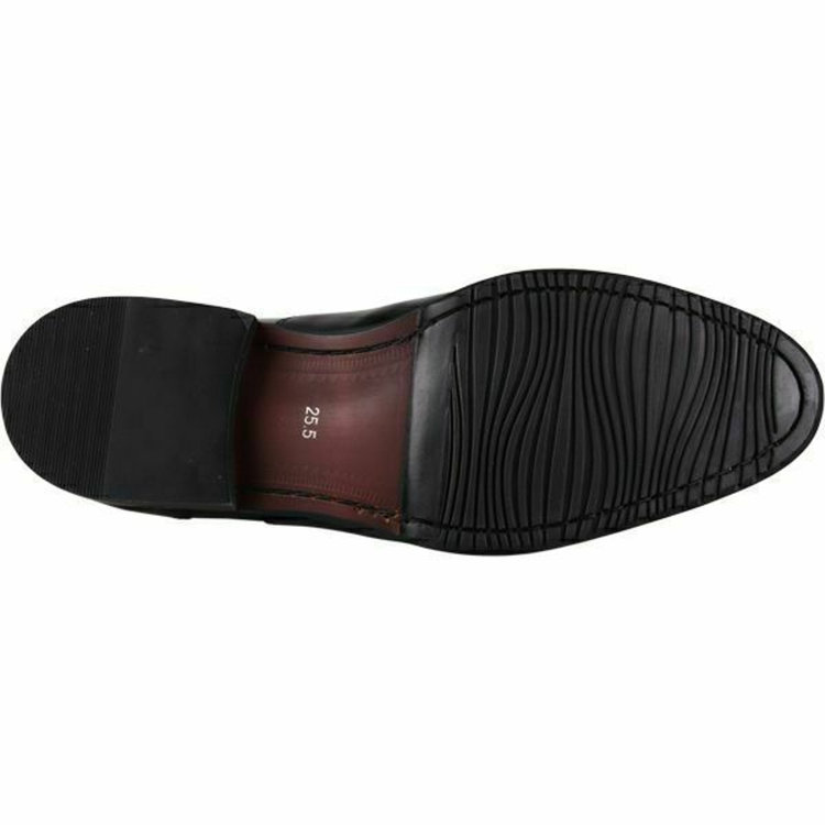 ブラックライン 【発送在庫あり】【BL】ストレートチップドレスシューズ/ブラック/牛革(エナメル加工)/マッケイ製法 ※多少のキズあり ブラック系(黒)