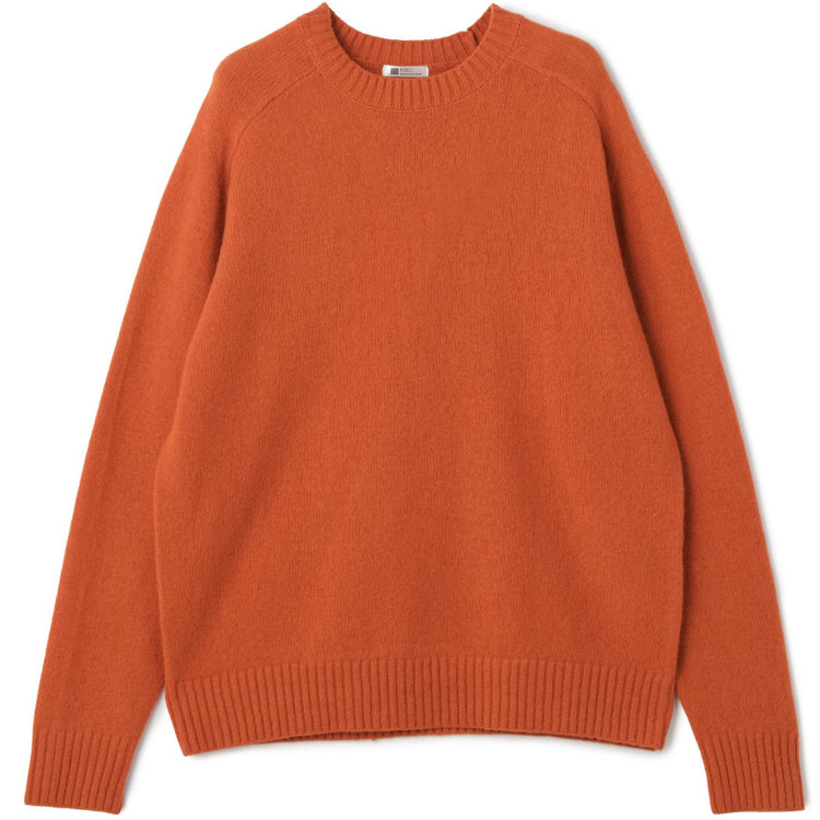 ソノタ 【RBC】【秋冬】ソフトシャギーウールクルーネックニットセーター/オレンジ 橙中間