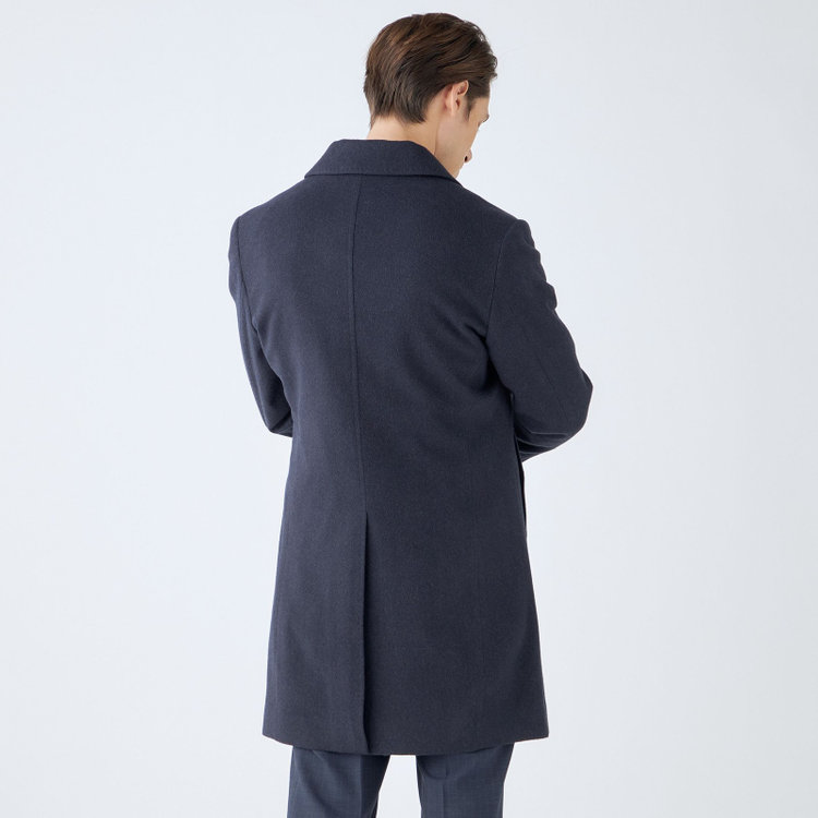 ブラックライン 【BL】【AB体】ウールチェスターコート/ネイビー/NEW ZEALAND WOOL LIMITED EDITION 紺中間