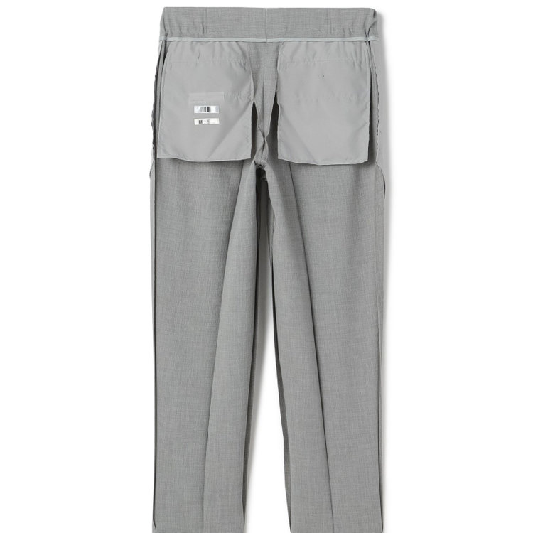 シルバーライン 【RBC】【春夏】2タックテーパードパンツ/グレー/ドローコード/ウエストシャーリング/※裾上げ済仕様 グレー淡色