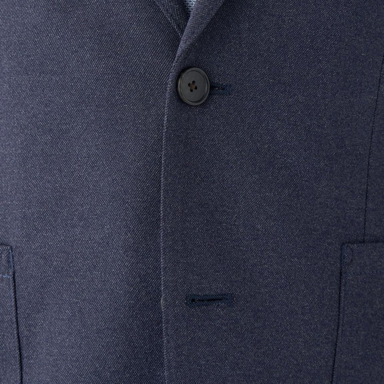 シルバーライン 【CLASSICO TAPERED】【春夏】2釦シングルジャケット/ネイビー/パッチポケット/4S SUSTAINABILITY&ECOLOGY FABRIC 紺濃色