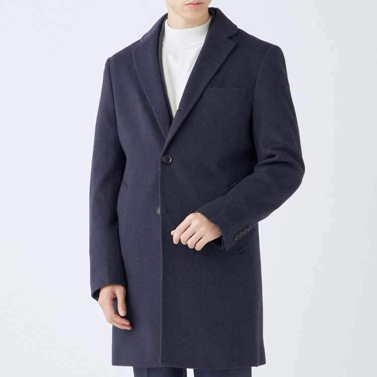ブラックライン 【BL】【AB体】ウールチェスターコート/ネイビー/NEW ZEALAND WOOL LIMITED EDITION 紺中間