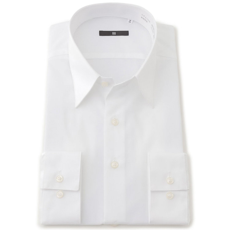 ブラックライン 【BLACK LINE】【形態安定】レギュラーカラーワイシャツ/ホワイト 白