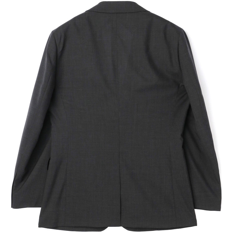 ソノタ 【BLACK LINE】【春夏】2釦シングルジャケット/グレー×サイロフィル/NEW ZEALAND WOOL MIX Super100’s グレー濃色