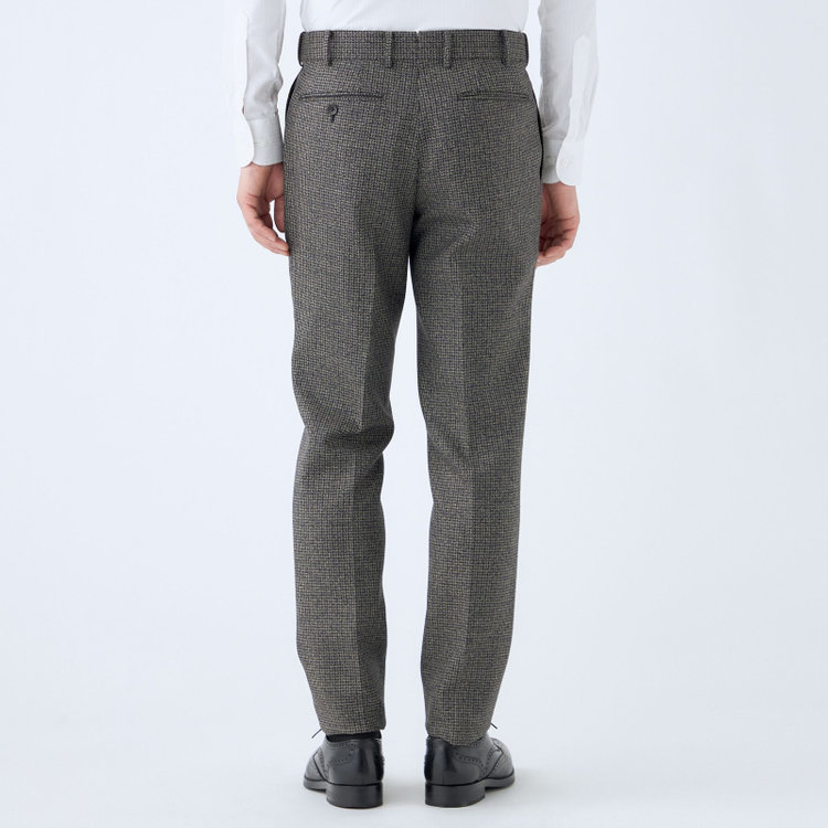 シルバーライン 【発送在庫あり】【CLASSICO TAPERED】【秋冬】3釦段返りシングルスーツ 2タック/グレー＆ネイビー×チェック/ウエストムーブ/MARZOTTO/※裾上げ必要 その他