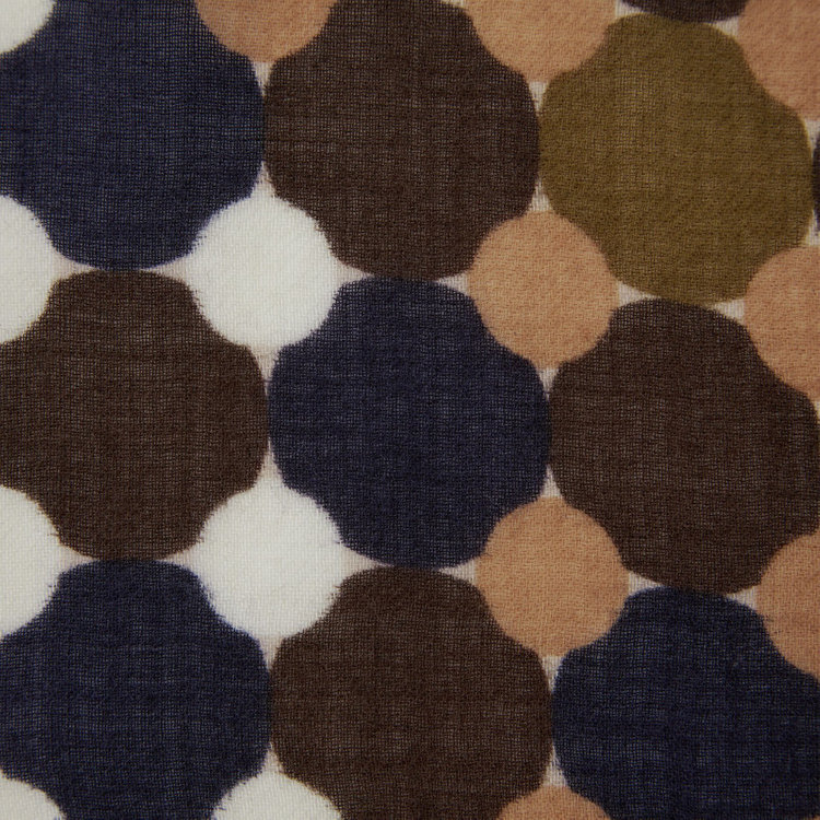 スーツセレクト ウール100％ストールマフラー/ブラウン/68cm×190cm 茶中間