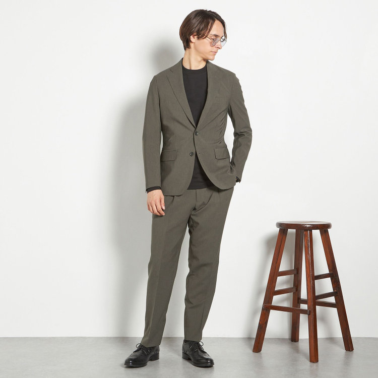 シルバーライン 【RBC】【春夏】2釦シングルスーツ 1タック/カーキ/ウエストムーブ/4S AIR SUSTAINABILITY&ECOLOGY FABRIC/COOL MAX/※パンツ裾上げ済仕様 その他