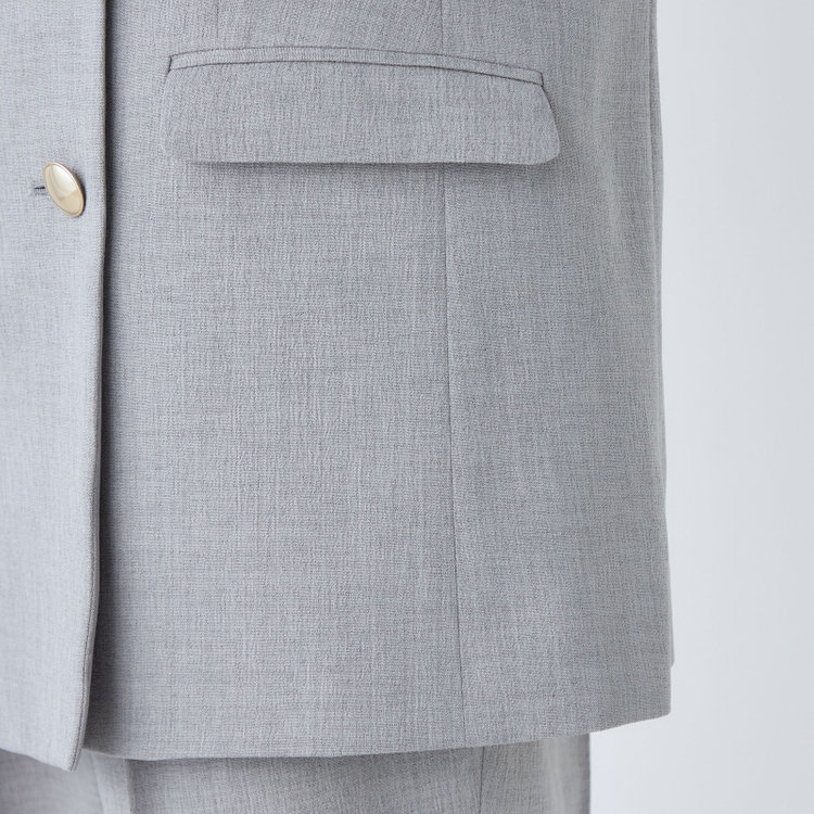 シルバーライン 【SL】【春夏】6釦2掛けダブルジャケット/グレー/ウォッシャブル/Naturemier グレー淡色