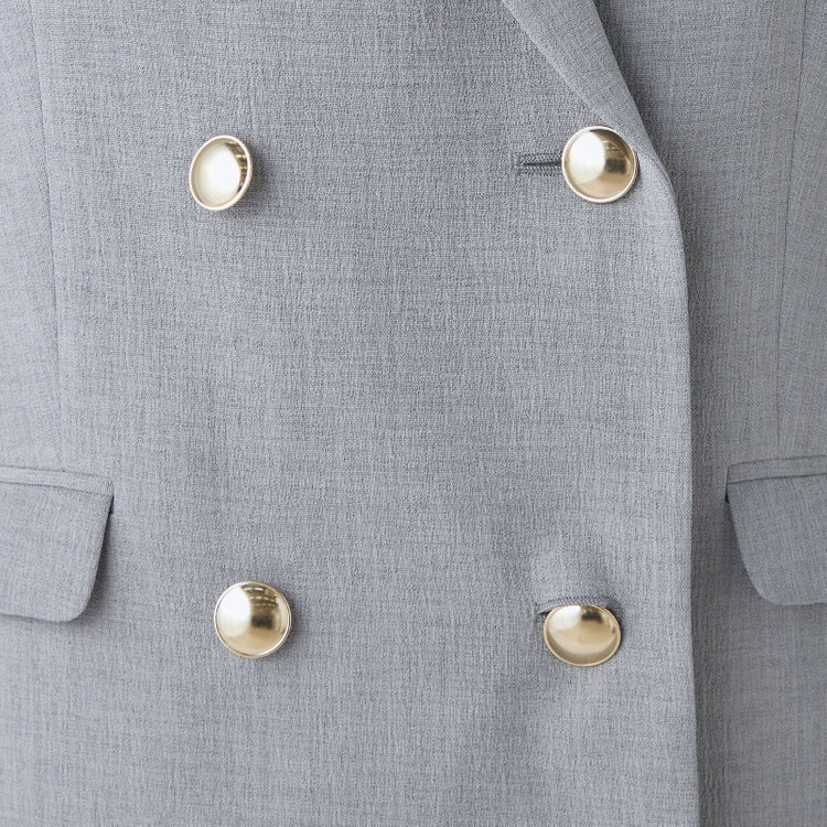 シルバーライン 【SL】【春夏】6釦2掛けダブルジャケット/グレー/ウォッシャブル/Naturemier グレー淡色