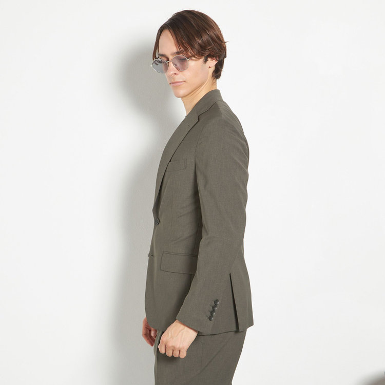 シルバーライン 【RBC】【春夏】2釦シングルスーツ 1タック/カーキ/ウエストムーブ/4S AIR SUSTAINABILITY&ECOLOGY FABRIC/COOL MAX/※パンツ裾上げ済仕様 その他