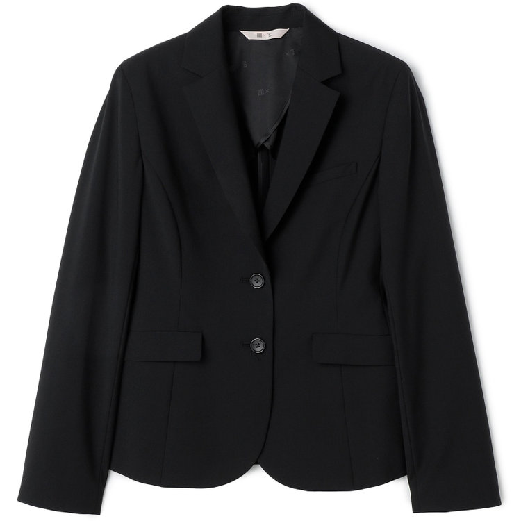 ブラックライン 【SUIT SELECT×Samantha Thavasa】【年間】2釦ジャケット/究極のブラック/4S/マシンウォシャブル 黒