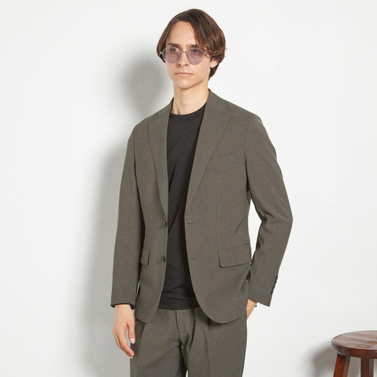 シルバーライン 【RBC】【春夏】2釦シングルスーツ 1タック/カーキ/ウエストムーブ/4S AIR SUSTAINABILITY&ECOLOGY FABRIC/COOL MAX/※パンツ裾上げ済仕様 その他