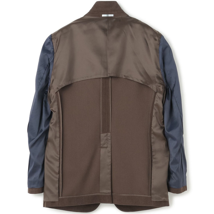 シルバーライン 【CLASSICO TAPERED】【秋冬】2釦ジャケット/ブラウン×コーデュロイ/4S SUSTAINABLE 茶濃色