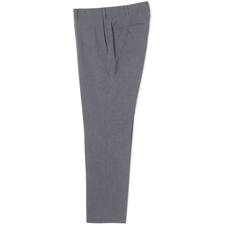 ブラックライン 【SLIM TAPERED】【春夏】0タックテーパードパンツ/ライトグレー/ウエストムーブ/ウォッシャブル/4S SUSTAINABILITY&ECOLOGY FABRIC/※裾上げ済み仕様 グレー淡色