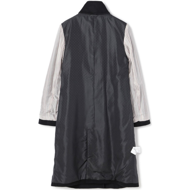 シルバーライン 【SL】カシミヤブレンドスタンドカラーベルテッドコート/ブラック 黒