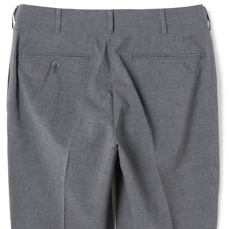 ブラックライン 【SLIM TAPERED】【春夏】0タックテーパードパンツ/ライトグレー/ウエストムーブ/ウォッシャブル/4S SUSTAINABILITY&ECOLOGY FABRIC/※裾上げ済み仕様 グレー淡色