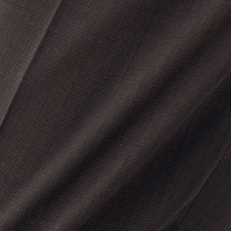 シルバーライン 【CLASSICO TAPERED】【春夏】ウール 1タックテーパードパンツ/ブラウン×ソリッド/ウエストムーブ/ウォッシャブル/※裾上げ必要 茶濃色