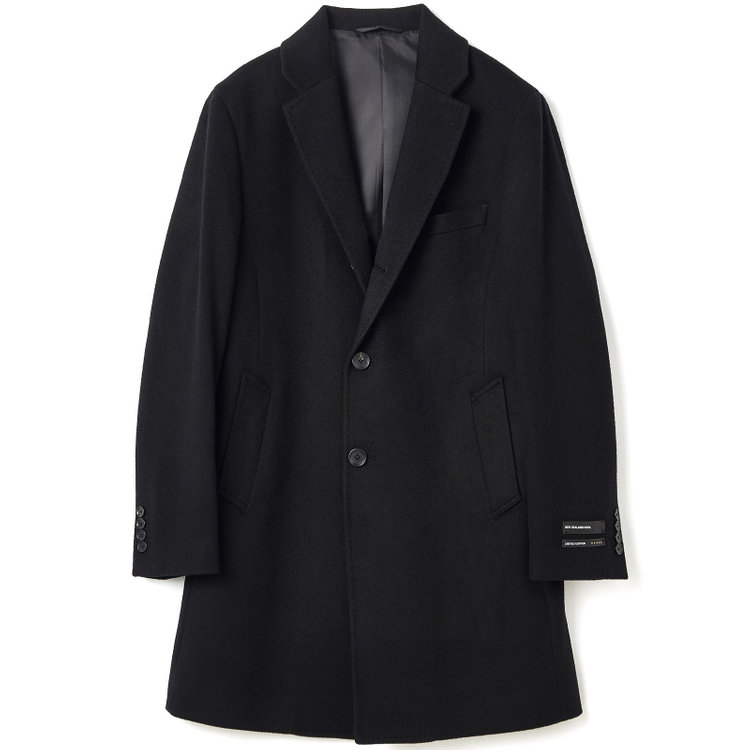 ブラックライン 【BL】ウールチェスターコート/ブラック×ソリッド/NEW ZEALAND WOOL LIMITED EDITION 黒