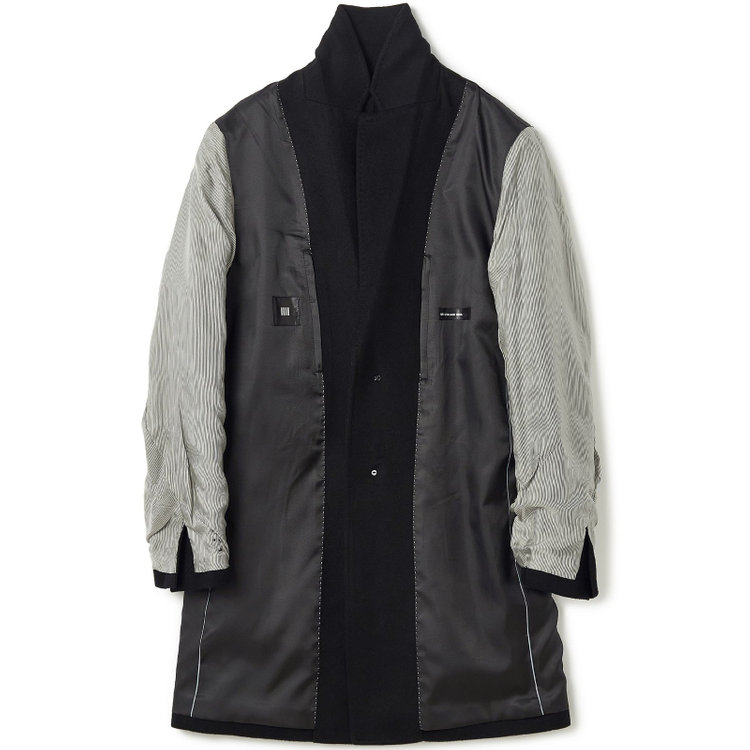 ブラックライン 【BL】ウールチェスターコート/ブラック×ソリッド/NEW ZEALAND WOOL LIMITED EDITION 黒