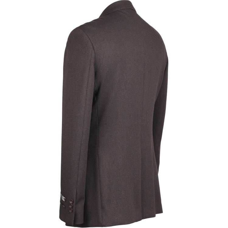 スーツセレクト 【SLIM TAPERED_2】【秋冬】コーディネートパンツ付き/2釦シングルスーツ 0タック/ブラウン+グレーソリッドパンツ/ウエストシャーリング/4S SUSTAINABILITY&ECOLOGY FABRIC/※パンツ裾上げ済仕様 ブラウン系(茶)