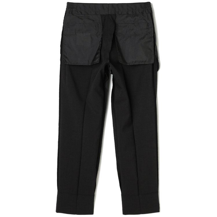 ブラックライン 【SLIM TAPERED_2】【春夏】2釦シングルスーツ 0タック/ブラック/ウエストシャーリング/4S SUSTAINABILITY&ECOLOGY FABRIC/※パンツ裾上げ済仕様 黒