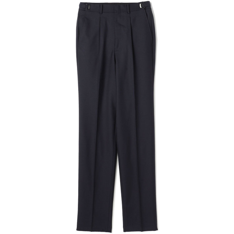 新品、ブラックアンドホワイトダークグレー パンツ 定価19950新品タグ付き BLACK LINE】1タックワイドシルエットパンツ/ダークグレー/NEW