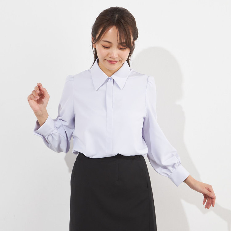 サマンサ 【SUIT SELECT×Samantha Thavasa】【長袖】2WAYボウタイブラウス/ラベンダー 紫淡色