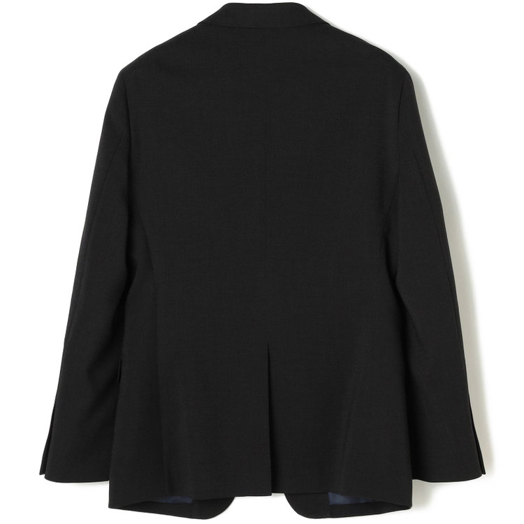 ブラックライン 【SLIM TAPERED_2】【春夏】2釦シングルスーツ 0タック/ブラック/ウエストシャーリング/4S SUSTAINABILITY&ECOLOGY FABRIC/※パンツ裾上げ済仕様 黒
