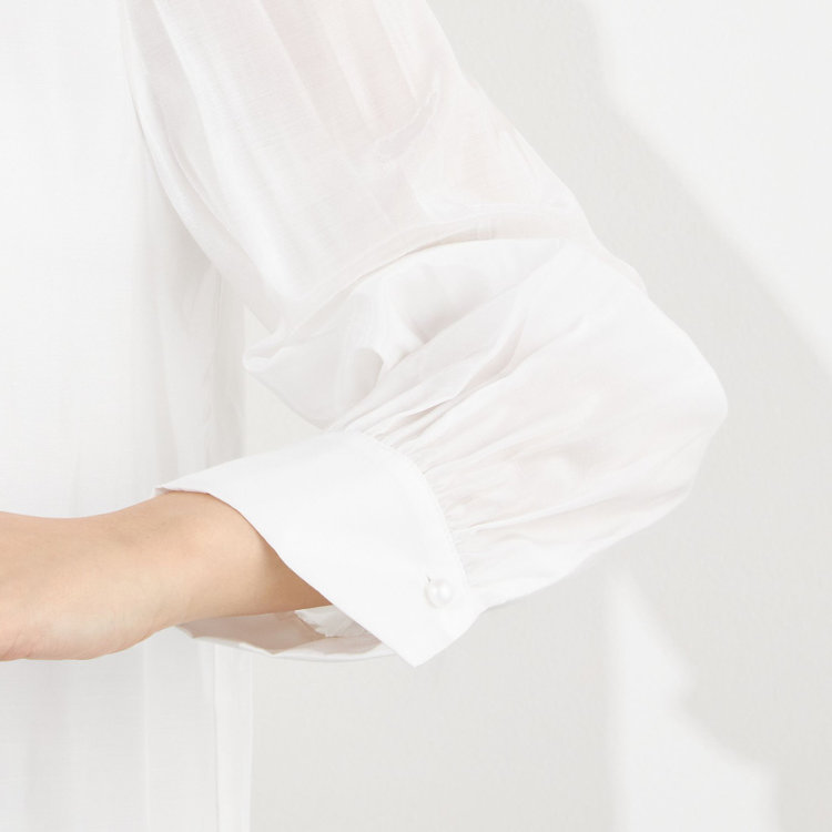 SUIT SELECT　アウトレット 【WEB限定/OUTLET/汚れ・キズ等有】【SUIT SELECT×Samantha Thavasa】【長袖】リボンブラウス/ホワイト 白