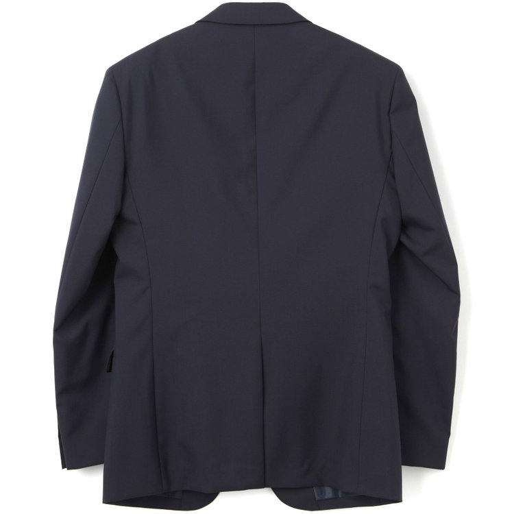 ブラックライン 【SLIM TAPERED_2】【年間】スペアパンツ付き/2釦シングルスーツ 0タック/ネイビー×ソリッド/THE RECRUIT STYLE/SHOWER CLEAN/※裾上げ必要 紺中間